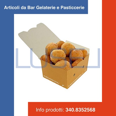 (a33) PZ 50 BOX AVANA IN CARTA 12x10x7H BIO COMPOST CON COPERCHIO RICHIUDIBILE IDEALE PER L'ASPORTO DI CIBI,FRITTURE,PAN